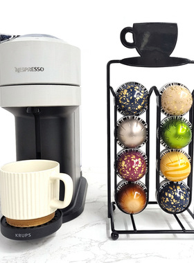 新款16粒适用于雀巢Vertuoline咖啡胶囊收纳架铁艺立式款不生锈