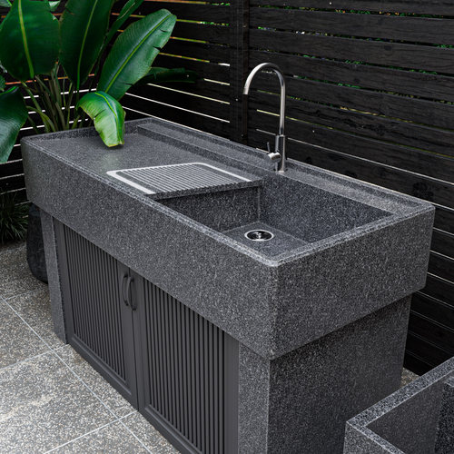 花岗岩洗衣池台盆室外庭院一体洗手盆带搓衣板户外阳台洗衣柜水槽