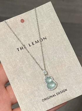 新中式葫芦项链配饰女国风轻奢小众高级感颈链古风小众百搭锁骨链