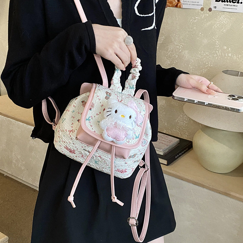甜美卡通迷你双肩包包女童高颜值百搭日常通勤小背包少女洋气书包