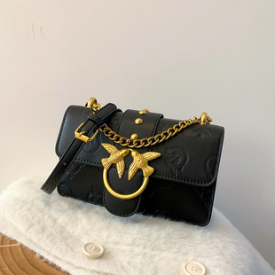小众燕子包包女新款韩气质百搭流行单肩腋下包链条斜挎包外贸Bags