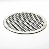 304不锈钢圆网格鱼鳞加厚户外围炉煮茶烧烤网一体成形食品级白钢