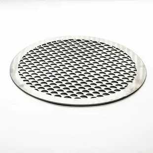 304不锈钢圆网格鱼鳞加厚户外围炉煮茶烧烤网一体成形食品级白钢