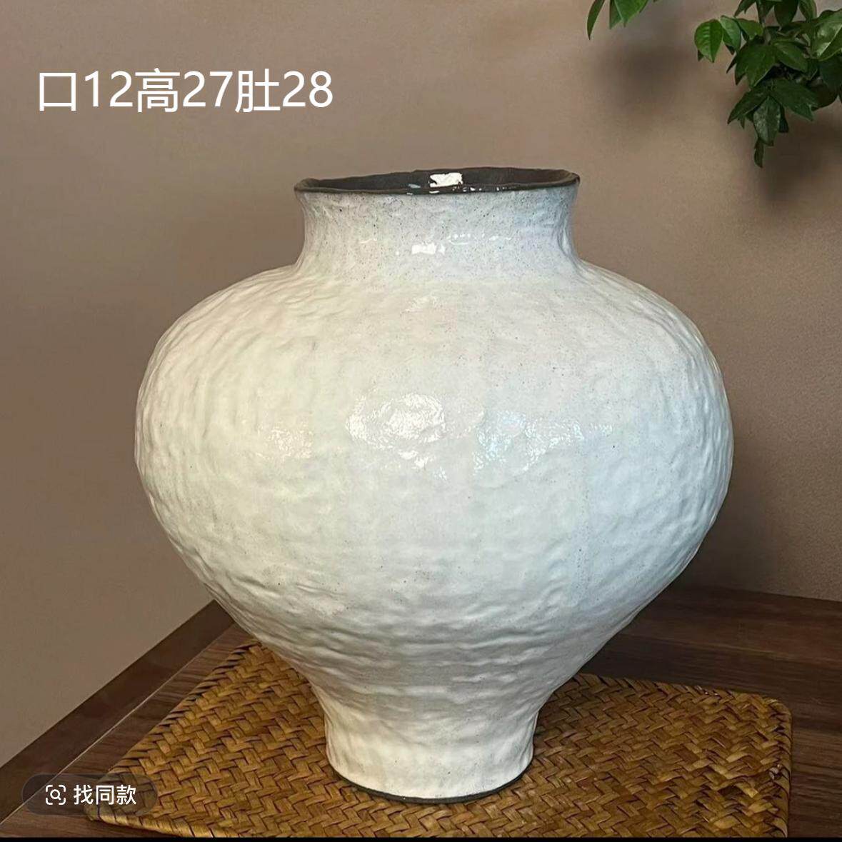 景德镇手工花盆花器家居茶室简约高档摆件Y1007-4,家居饰品,花瓶,淘宝优惠券,粉丝福利购,淘宝优惠卷