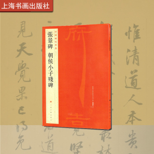 中国碑帖名品 张景碑朝侯小子残碑 译文注释繁体旁注东汉隶书毛笔字帖 书法临摹帖古帖碑帖 上海书画出版社
