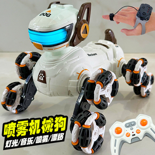 电动声控汽车6岁男孩子手势感应遥控机械狗3 5到7岁儿童玩具礼物8