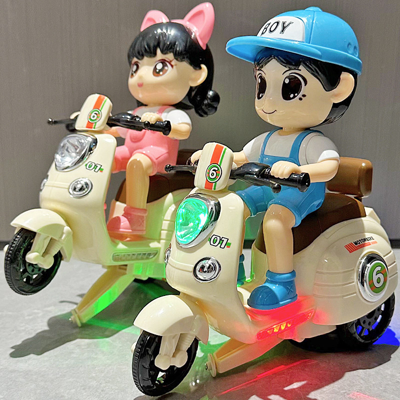 爆款儿童玩具车1-2-3岁6宝宝益智力电动特技摩托车四五六男孩礼物