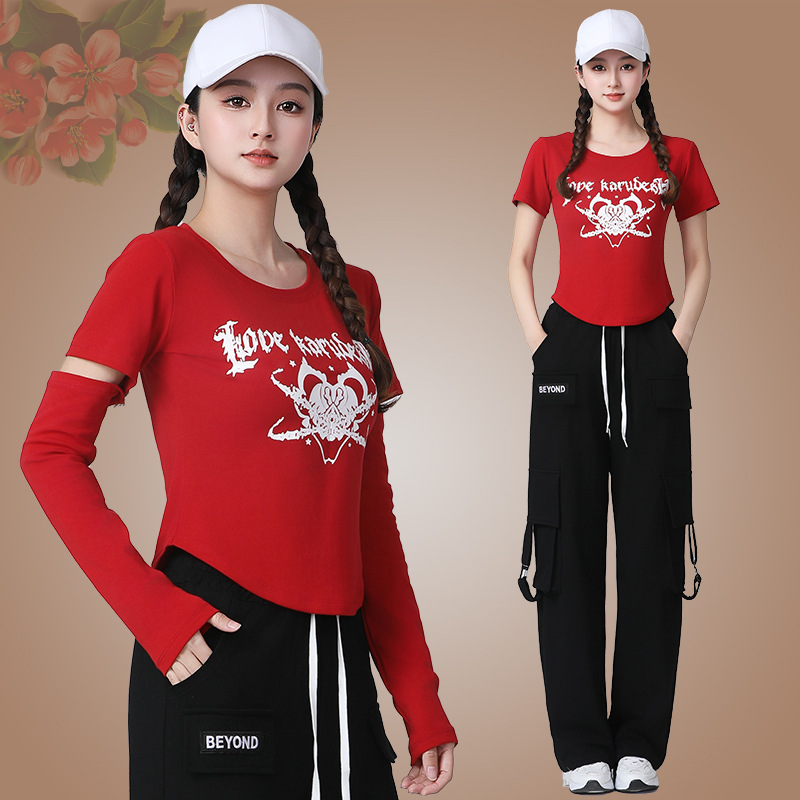 广场舞服时尚春夏长袖新款