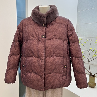 冬季奶奶装加厚保暖羽绒服外套