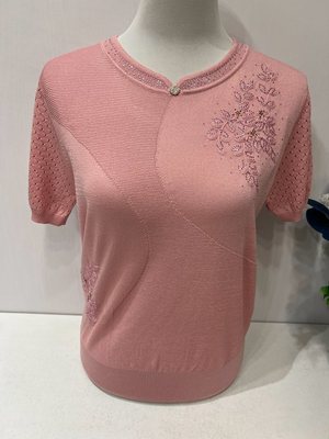 高端特大码夏季妈妈T恤薄桑蚕丝