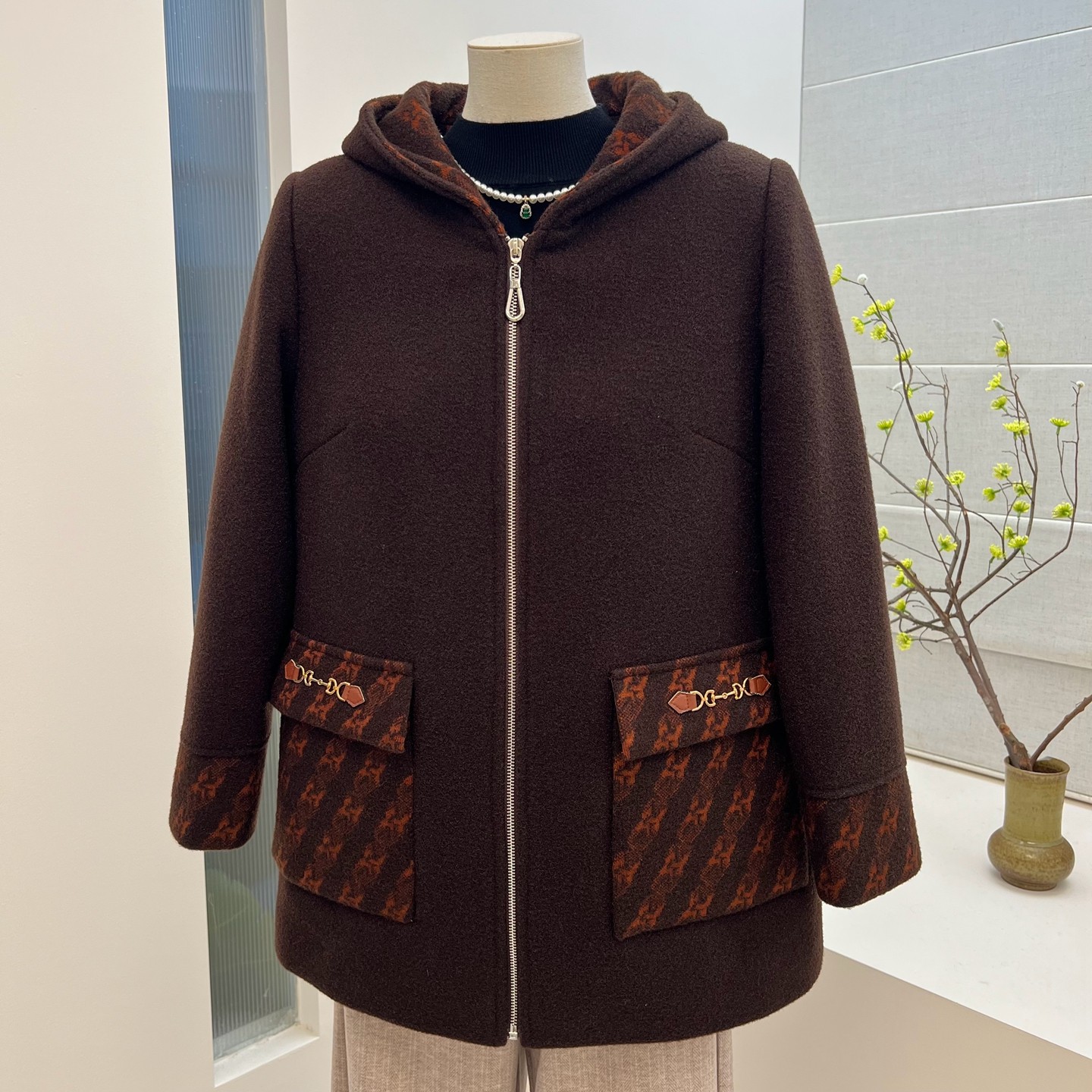 冬季妈妈装羽绒填充呢子外套中长款中老年拉链加厚保暖老人上衣女,女装/女士精品,中老年女装,淘宝优惠券,粉丝福利购,淘宝优惠卷