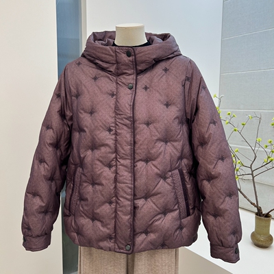 冬季妈妈装90白鸭绒羽绒服外套