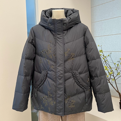 冬季妈妈装加厚羽绒服大码外套