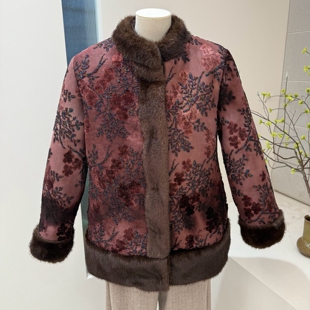 高贵冬季奶奶装加绒加厚棉服刺绣盘扣中老年妈妈老太太棉衣棉袄女