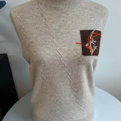 商场货100%纯羊毛中年妈妈装毛衣