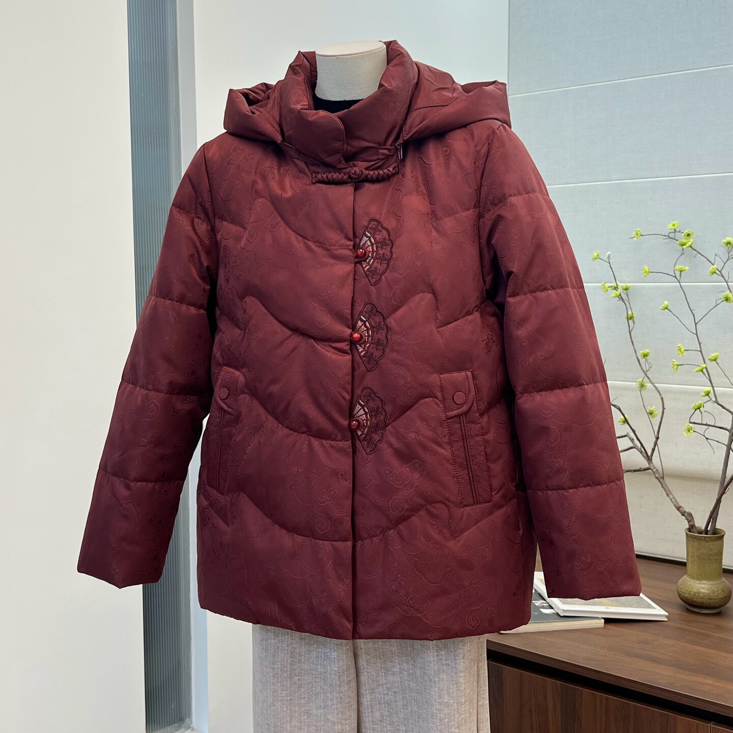 冬季中老年新中式羽绒服女上衣