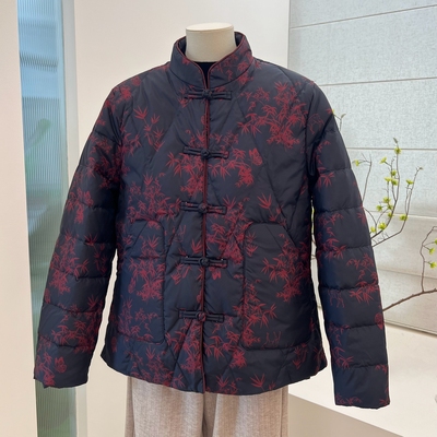 冬季奶奶装90白鸭绒羽绒服外套