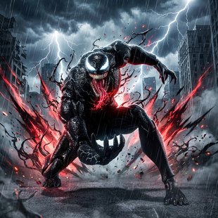 电影毒液3最后一舞可动共生体战马手办关节模型蜘蛛玩具摆件礼物