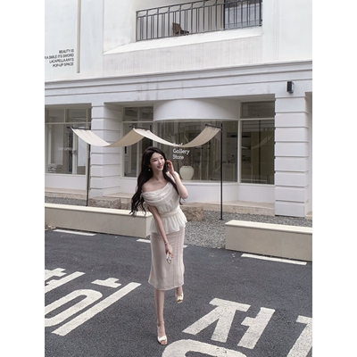 随风Wcouture优雅迷人的老钱气质 抗皱百搭鱼尾型显瘦双色半身裙