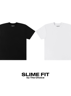 RTVG X SLIME FIT 黑白基础修身弹力体恤纯色百搭圆领短袖上衣
