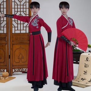 雪龙吟舞蹈演出服儿童男女少儿艺考级表演服武术古风中国人霍元甲