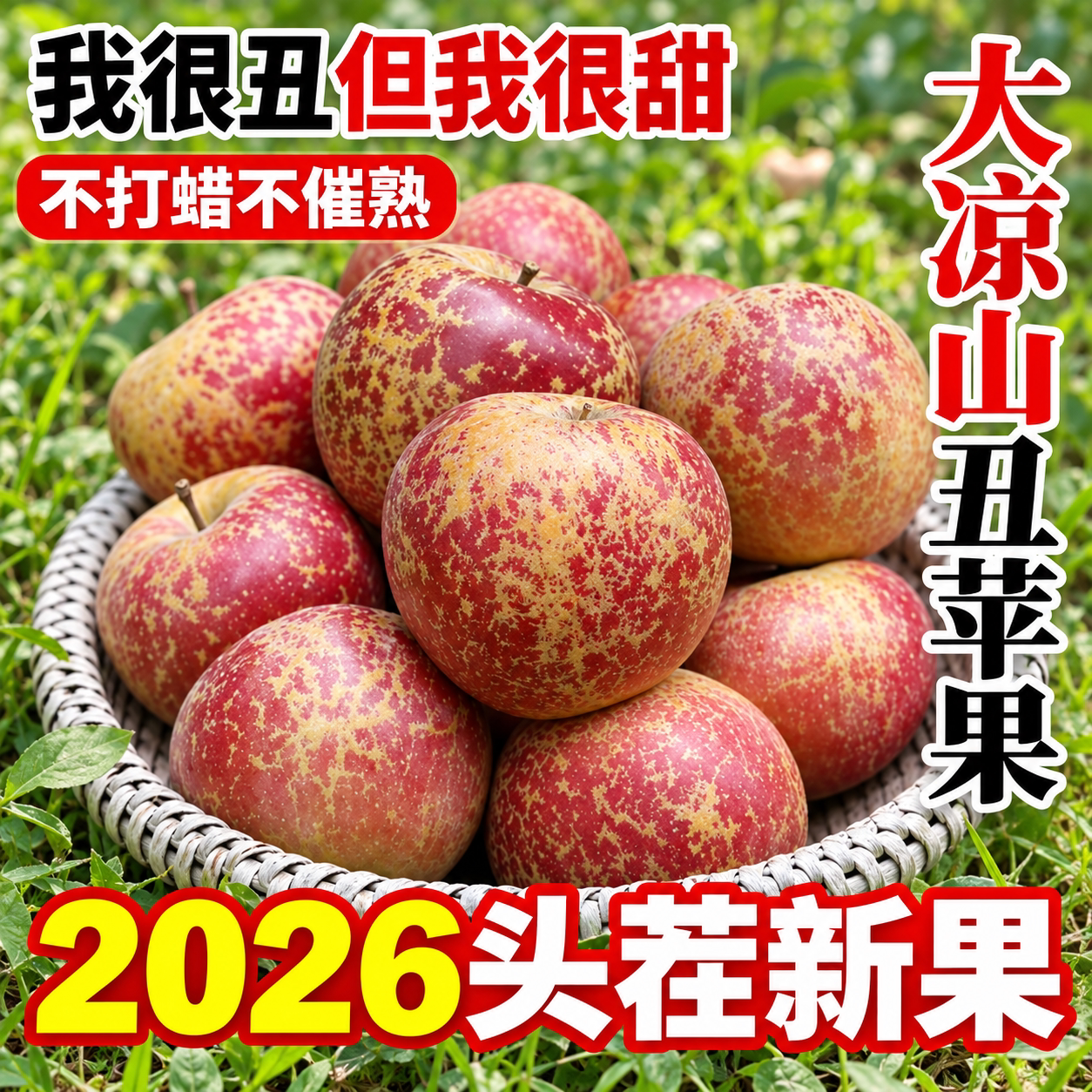 正宗冰糖心小苹果大凉山昭通
