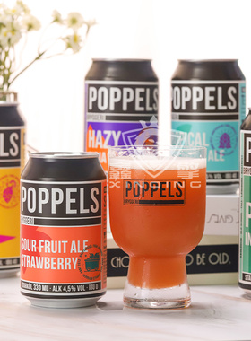 瑞典进口波普尔斯帝国双倍干投浑浊IPA精酿啤酒松树