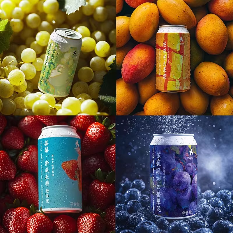 红男爵芒芒芒大果泥紫夜派对四倍果泥精酿啤酒