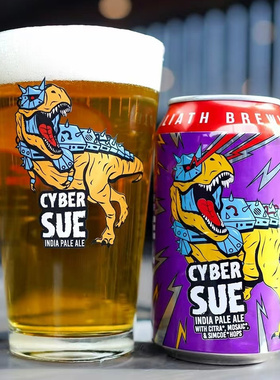 生产日期2025年6月26日击倒巨人赛博暴龙酒花IPA浑浊进口精酿啤酒