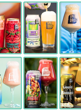 澳大利亚一滴精酿啤酒彩虹泥马四倍水果果泥酸艾尔浑浊IPA