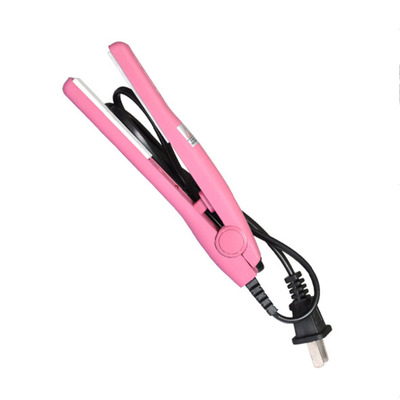 Professional Mini Hair straightener Iron Pink Ceramic Portab