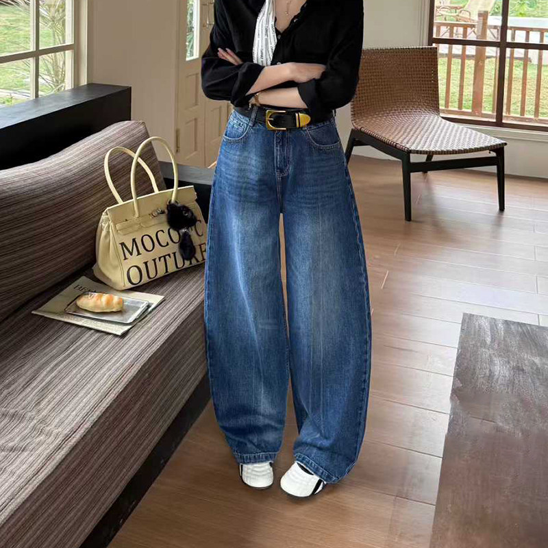 爆犀牛2026春季新款今年流行的宽松弯刀牛仔裤女高腰香蕉阔腿长裤,女装/女士精品,牛仔裤,淘宝优惠券,粉丝福利购,淘宝优惠卷