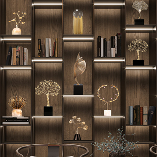 新中式 饰品酒店办公室样板间书柜桌面摆饰 发财树摆件高端客厅装