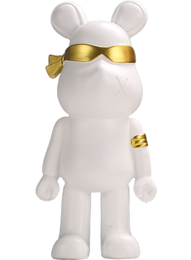 办公室书柜摆件高档网红暴力熊