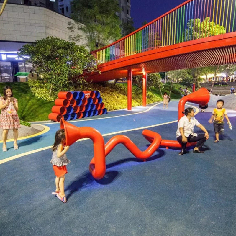 户外儿童传声筒公园幼儿园互动装置喇叭传音器无动力景区游乐设备