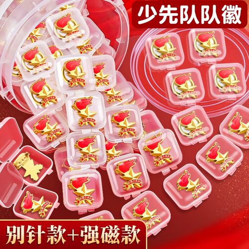 小学生少先队员徽章队徽校徽正版磁铁先锋队星级章锌合金标准批发