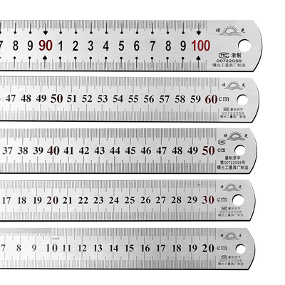 钢尺直尺不锈钢加厚50cm30cm15cm