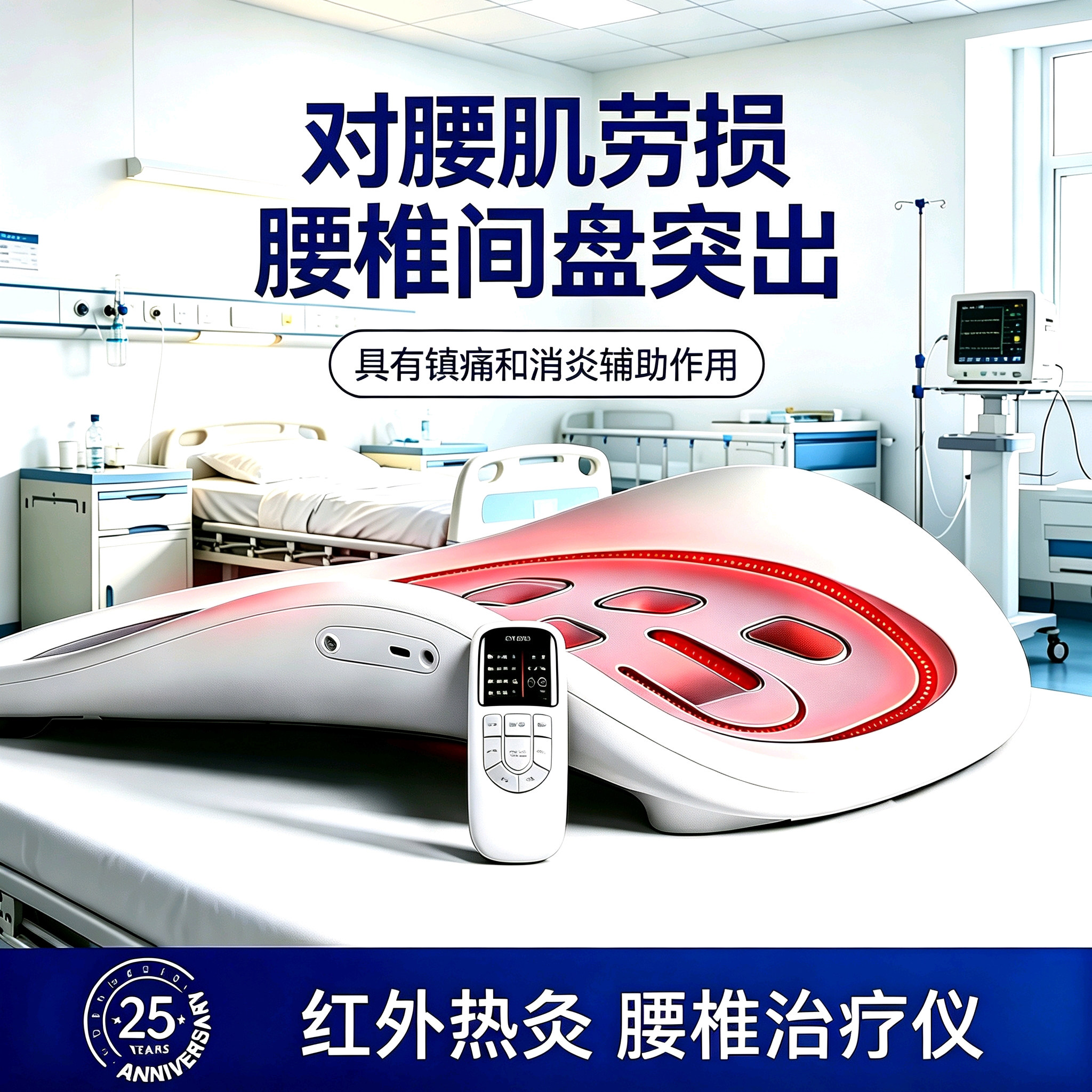 腰椎间盘突出治疗器牵引腰肌劳损理疗仪腰部腰疼舒缓按摩护腰神器