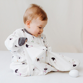 一体式 Nest Designs婴儿睡袋春秋纯棉夹棉儿童可拆袖 宝宝防踢被