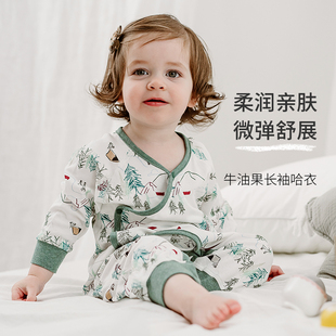 哈衣爬服新生儿宝宝春夏秋短袖 Nest Designs婴儿连体衣长袖