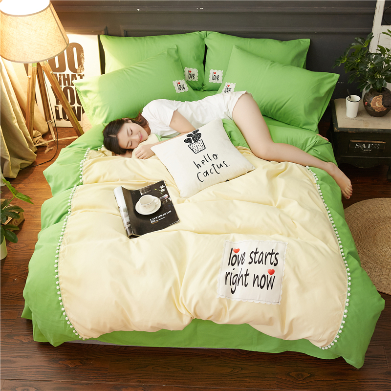 女生床上用品四件套1.5m床笠粉色公主韩式被套单人宿舍床单三件套|msdalam kategori seperai dan bantal, pakej peralatan tempat tidur/Sebuah keluarga empat/Keping kit - dari Buy2taobao.com untuk memberikan perkhidmatan ejen Taobao profesional membeli