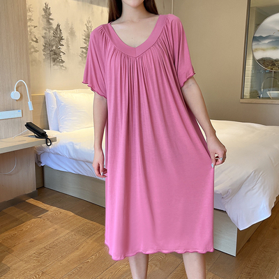 莫代尔夏季睡裙可外穿