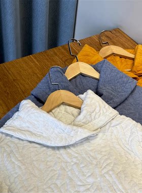 德国订单  男子苹果领压花薄棉卫衣翻领套头薄棉衣男女情侣款