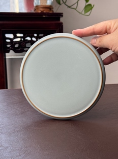 一物一拍078得闲雅器汝瓷全手工天青釉开片茶托壶承支钉烧无礼盒
