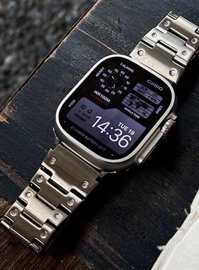 适用红米watch6复古圆点机甲小方块不锈钢秒变Ultra同款壳膜套带