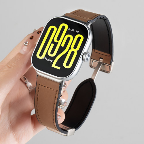 幺诺红米watch硅胶贴皮磁吸表带