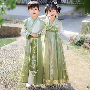 男童2025新款儿童中国风高级唐装古风套装女童公主超仙连衣裙