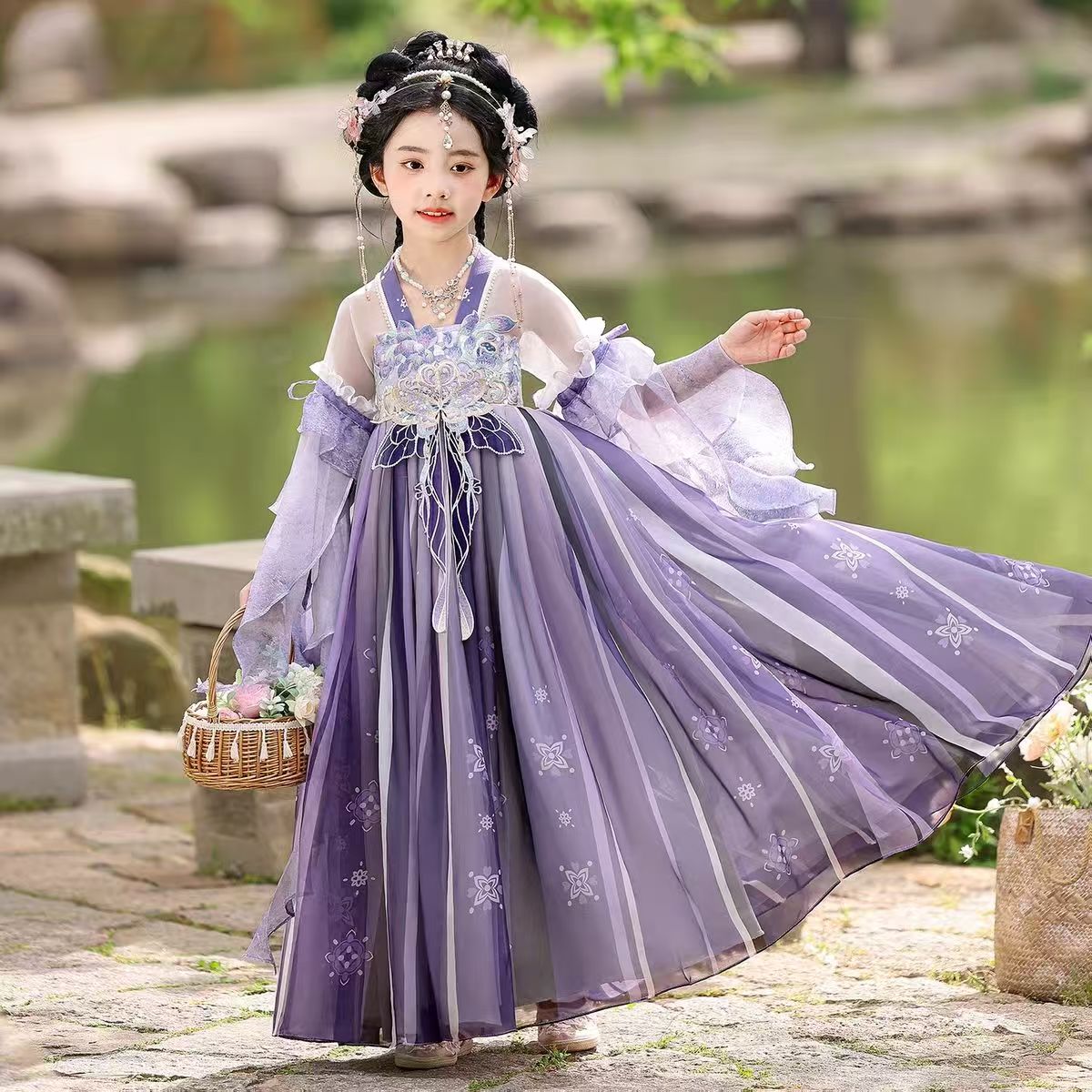 女童汉服古风2025新款夏季儿童