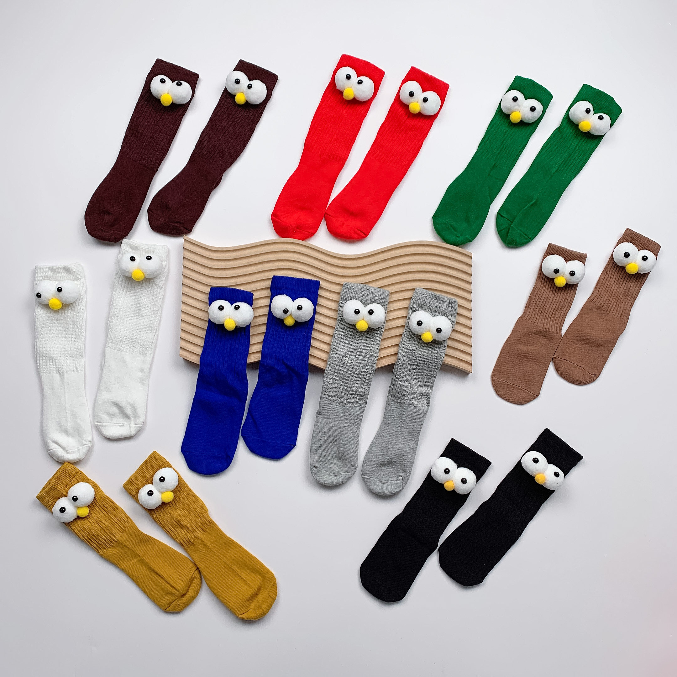 pipimax婴儿宝宝多色卡通袜子