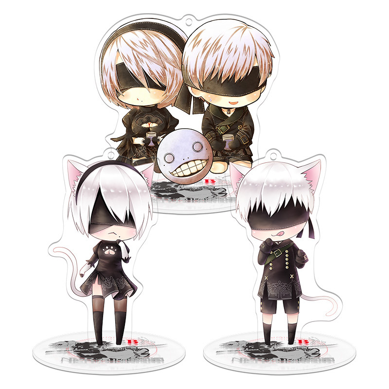 尼尔:机械纪元9s尤尔哈二号2b型游戏周边亚克力小挂件钥匙扣立牌